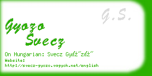 gyozo svecz business card